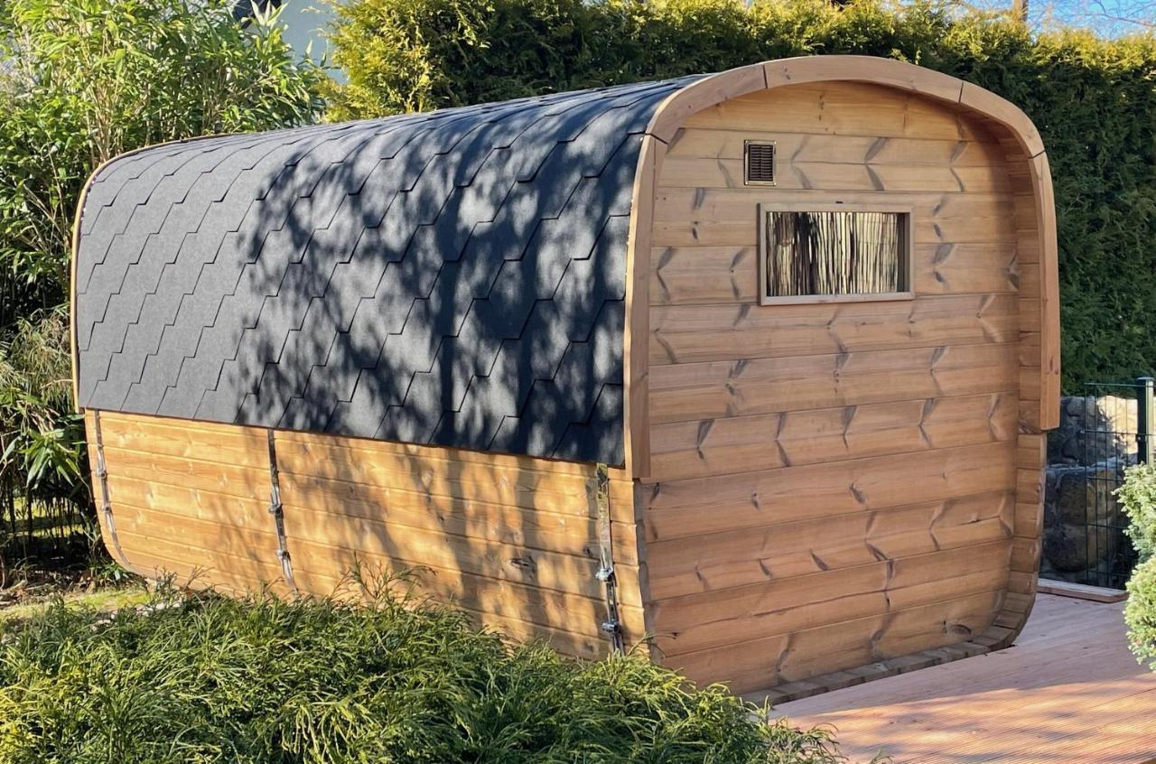 Ferienhaus Blaumond Mit Gartensauna Wandlitz Eksteriør bilde
